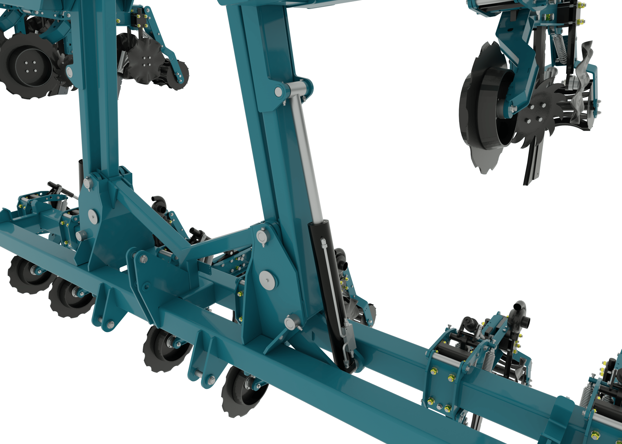 Single cylinder per wing