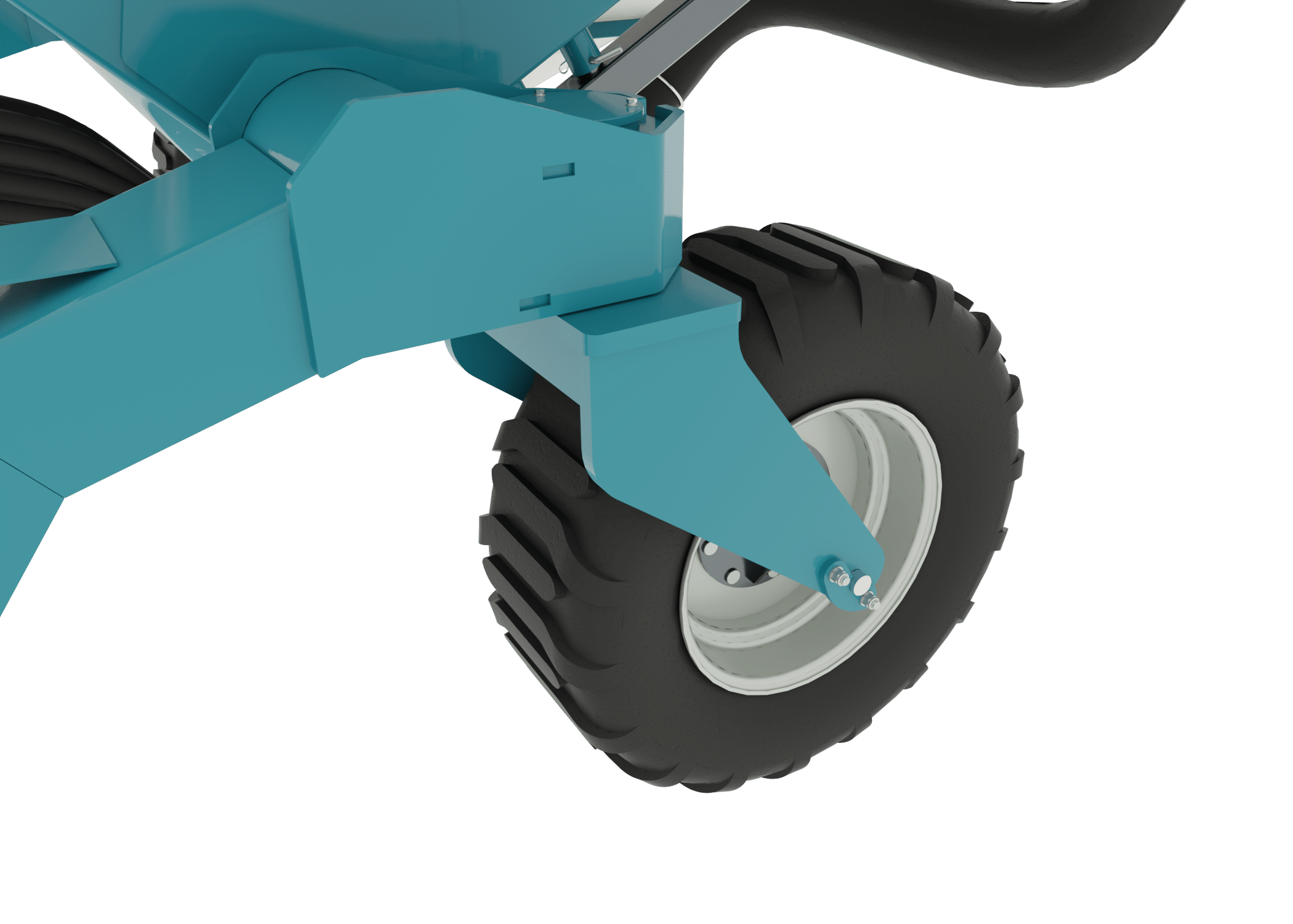 360° caster wheels with flotation tyres