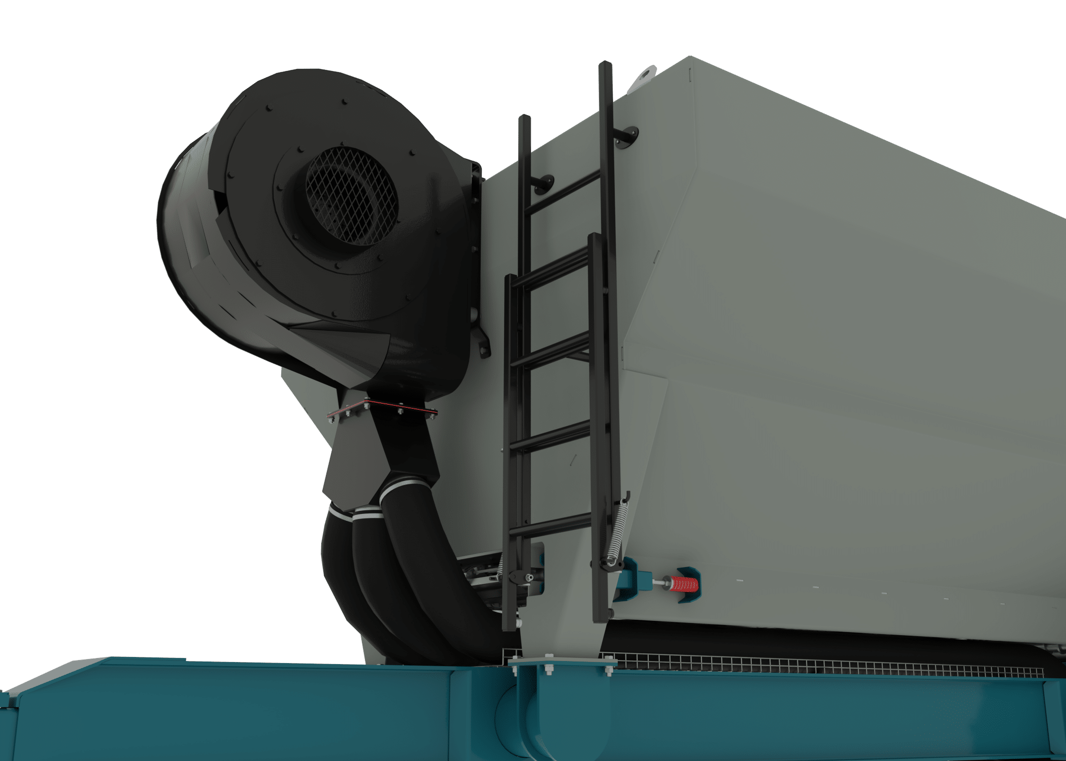 Two-stage hydraulic-driven fan